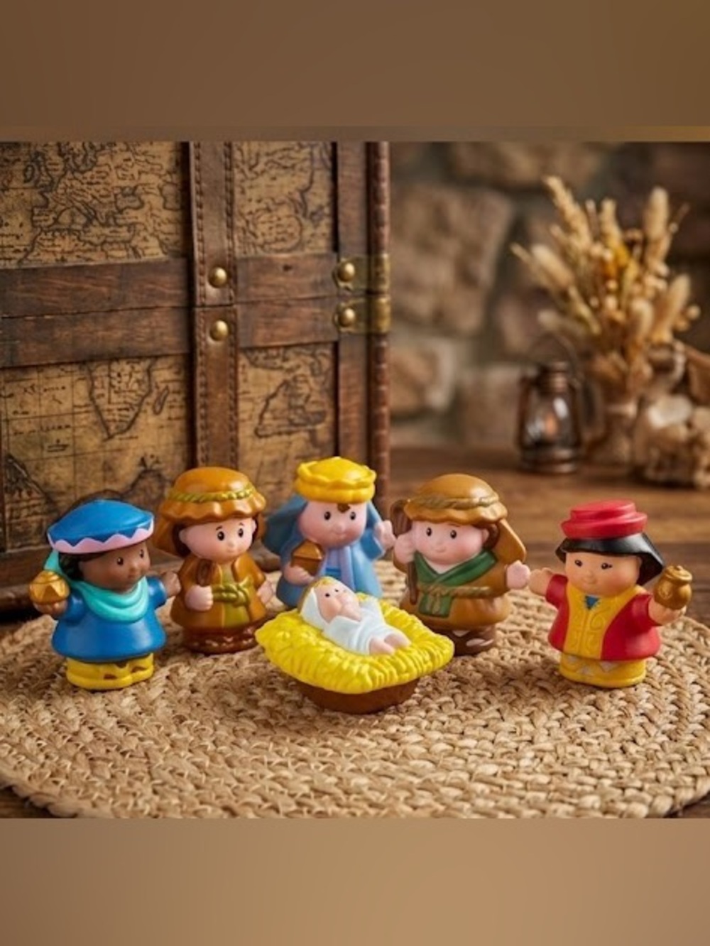 Little People Kids Nativity Figurine Set - Colorful Mini Stable Characters 2013